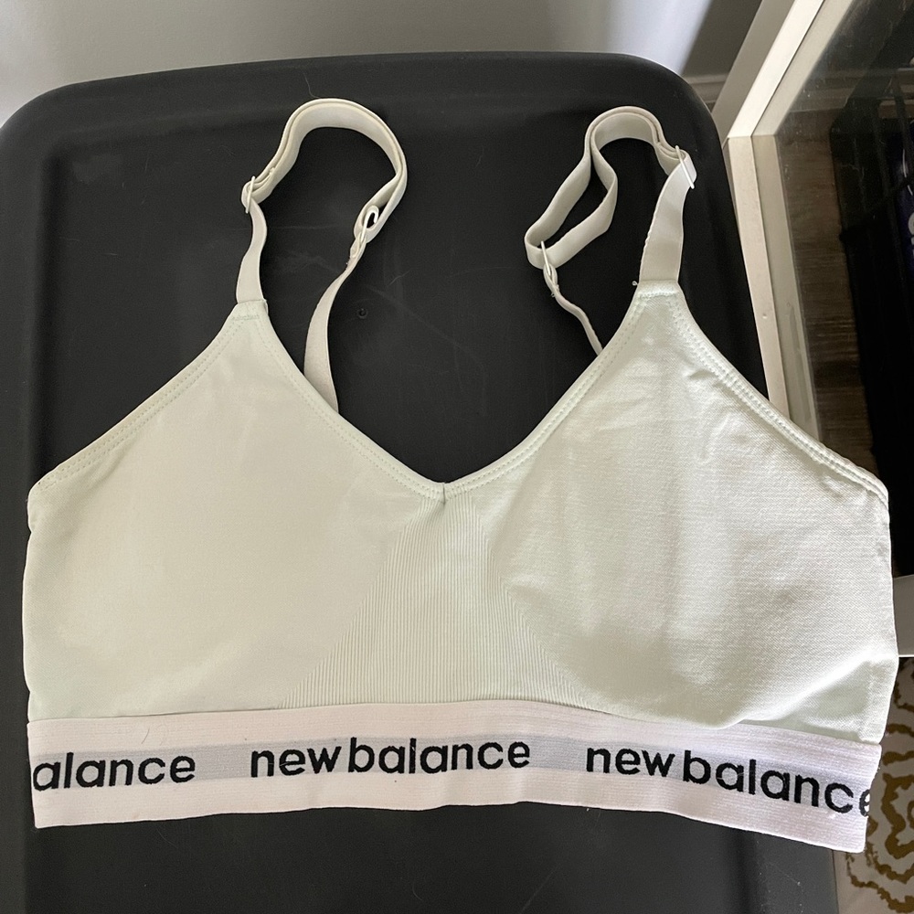 Mint new balance sports bra